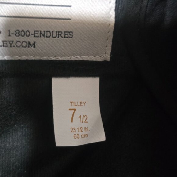 Tilley TW2S Men's Winter Hat - Black - Sz 7 1/2* - Picture 7 of 9